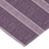 Paarse Groene Kerstmispatroon#35b ID1009 Tafelkleed (Gekanteld)