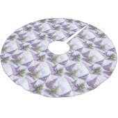 Paarse Groene Kerstmispatroon#4 ID1009 Kerstboom Rok (Gekanteld)