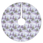 Paarse Groene Kerstmispatroon#4 ID1009 Kerstboom Rok (Voorkant)