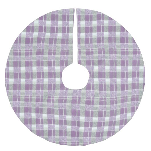 Paarse Groene Kerstmispatroon#7 ID1009 Kerstboom Rok (Voorkant)