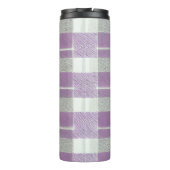 Paarse Groene Kerstmispatroon#7 ID1009 Thermosbeker (Achterkant)