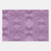 Paarse groene kerstpatronen #2#8#32 ID1009 Inpakpapier Vel (Voorkant 3)