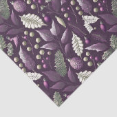 Paarse Groene Kerstpatroon#18 ID1009 Tissuepapier (Detail)