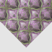 Paarse Groene Kerstpatroon#31 ID1009 Tissuepapier (Detail)