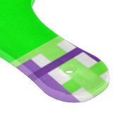 Paarse groene kip voor het strippen van glas snijplank (Hoek)