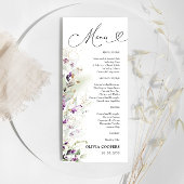 Paarse groene lavendel Baby shower Menu