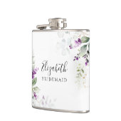 Paarse Groene Lavendel Bloemrijke Fles Heupfles (Links)