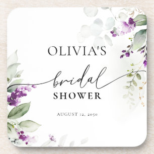 Paarse groene lavendel Vrijgezellenfeest Onderzett Bier Onderzetter