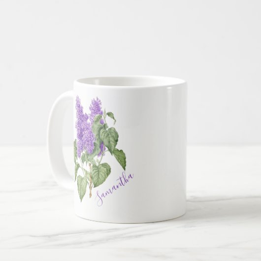 Paarse groene Lila ventilator Aangepaste naam Bota Koffiemok (Voorkant links)