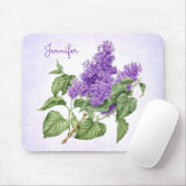 Paarse groene Lila ventilator Aangepaste naam Bota Muismat (Met muis)