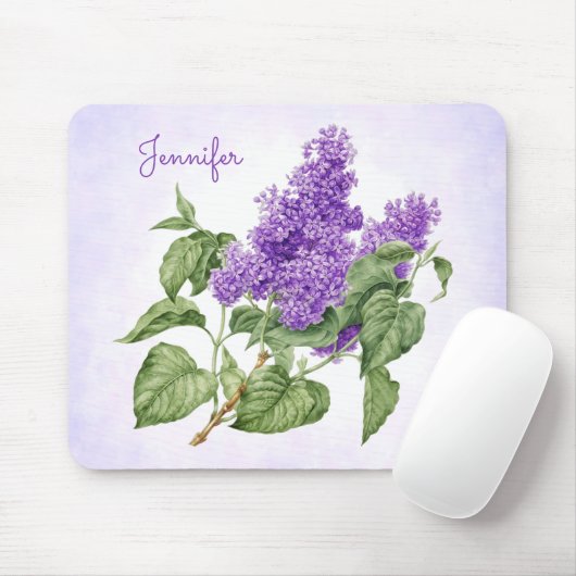 Paarse groene Lila ventilator Aangepaste naam Bota Muismat (Met muis)