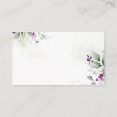 Paarse groene luier Raffle Enclosure Kaart (Achterkant)