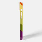 PAARSE GROENE ORANJE GELE STREPEN Case-Mate iPhone CASE (Achterkant / Links)