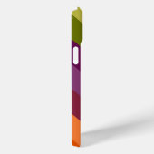 PAARSE GROENE ORANJE GELE STREPEN Case-Mate iPhone CASE (Achterkant / Rechts)
