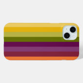PAARSE GROENE ORANJE GELE STREPEN Case-Mate iPhone CASE (Achterkant (horizontaal))