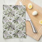 Paarse Groene Patroon#17 ID1009 Theedoek (Quarter Fold)