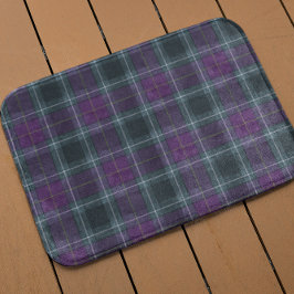 Paarse Groene Plaid Badmat