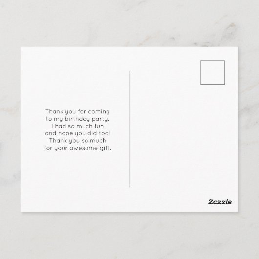 Paarse, groene, roze stromende kleuren dank u briefkaart (Achterkant)