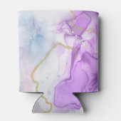 Paarse, groene, roze stromende kleuren die wedden blikjeskoeler (Achterkant)