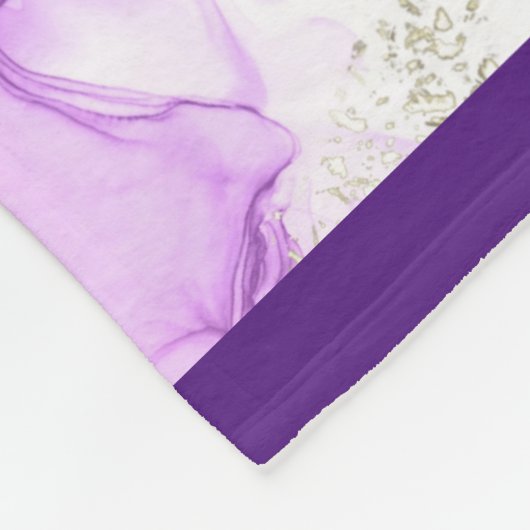 Paarse, groene, roze stromende kleuren legant fleece deken (Hoek)