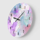 Paarse, groene, roze stromende kleuren legant grote klok (Hoek)