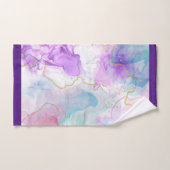 Paarse, groene, roze stromende kleuren legant handdoek (Handdoek)