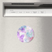 Paarse, groene, roze stromende kleuren legant magneet (Insitu (Vaatwasser))