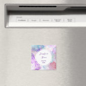 Paarse, groene, roze stromende kleuren legant magneet (Insitu (Vaatwasser))