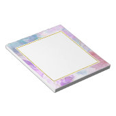 Paarse, groene, roze stromende kleuren legant notitieblok (Schuin)