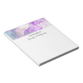 Paarse, groene, roze stromende kleuren legant notitieblok (Schuin)