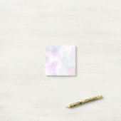 Paarse, groene, roze stromende kleuren legant post-it® notes (Op bureau)