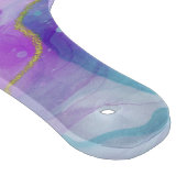 Paarse, groene, roze stromende kleuren legant snijplank (Hoek)