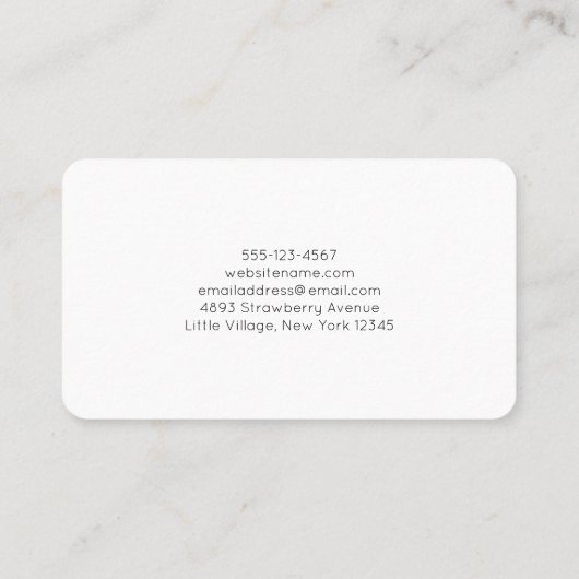 Paarse, groene, roze stromende kleuren legant visitekaartje (Achterkant)