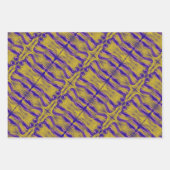 Paarse groene schilderkunst inpakpapier vel (Voorkant)