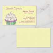 Paarse groene sprinkhaankreeften Visitekaartje (Voorkant / Achterkant)