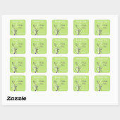 Paarse groene Sticker met 1,5-inch bruiloft (Vel)