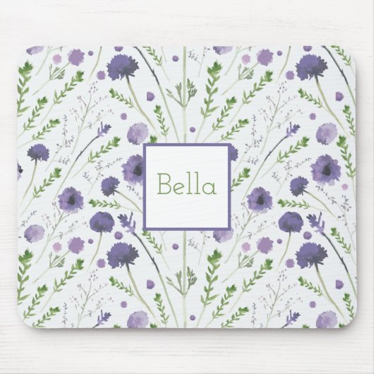 Paarse groene stollingsventiel, speciaal gepersona muismat (Voorkant)