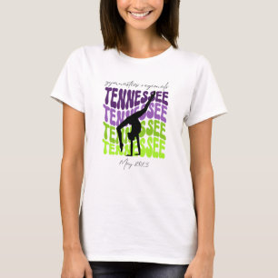 Paarse Groene Tennessee Gymnastiek Regionals shirt