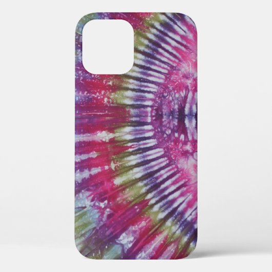 Paarse & Groene Tie Dye Case-Mate iPhone Case (Achterkant)