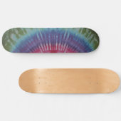 Paarse & Groene Tie Dye Skateboard (Horizontaal)