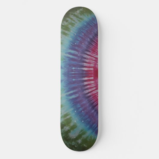 Paarse & Groene Tie Dye Skateboard (Voorkant)