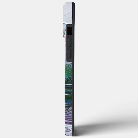 Paarse groene ventilator Abstracte fractale Initia Case-Mate iPhone Case (Achterkant / Links)