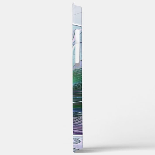 Paarse groene ventilator Abstracte kunstfractale I Case-Mate iPhone Case (Achterkant / Links)