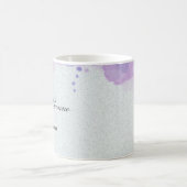 Paarse groene waterverf bladeren koffiemok (Center)