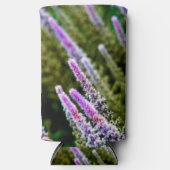 Paarse groene wilde bloem seltzer blikjeskoeler (Voorkant)