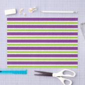 PAARSE GROENE WITTE HALLOWEEN STRIPES TISSUEPAPIER (Craft)