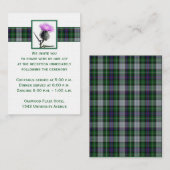 Paarse, groene, witte Kaart met Thisle Enclosure (Voorkant / Achterkant)