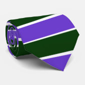 Paarse Groene Witte Stropdas (Opgerold)