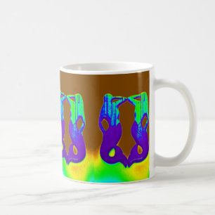 paarse/groene zeemachtigen koffiemok