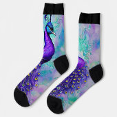 Paarse groothandelskerk met staarteveren sokken (Links)